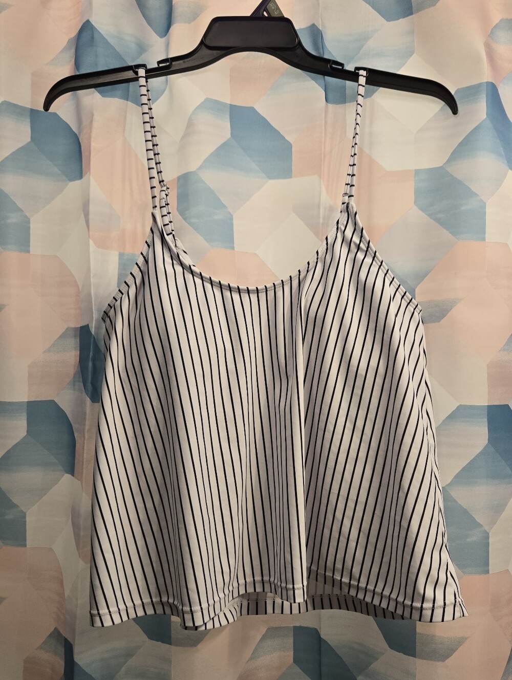 Vertical Stripe Padded Women's Bikini Bathing Suit Top